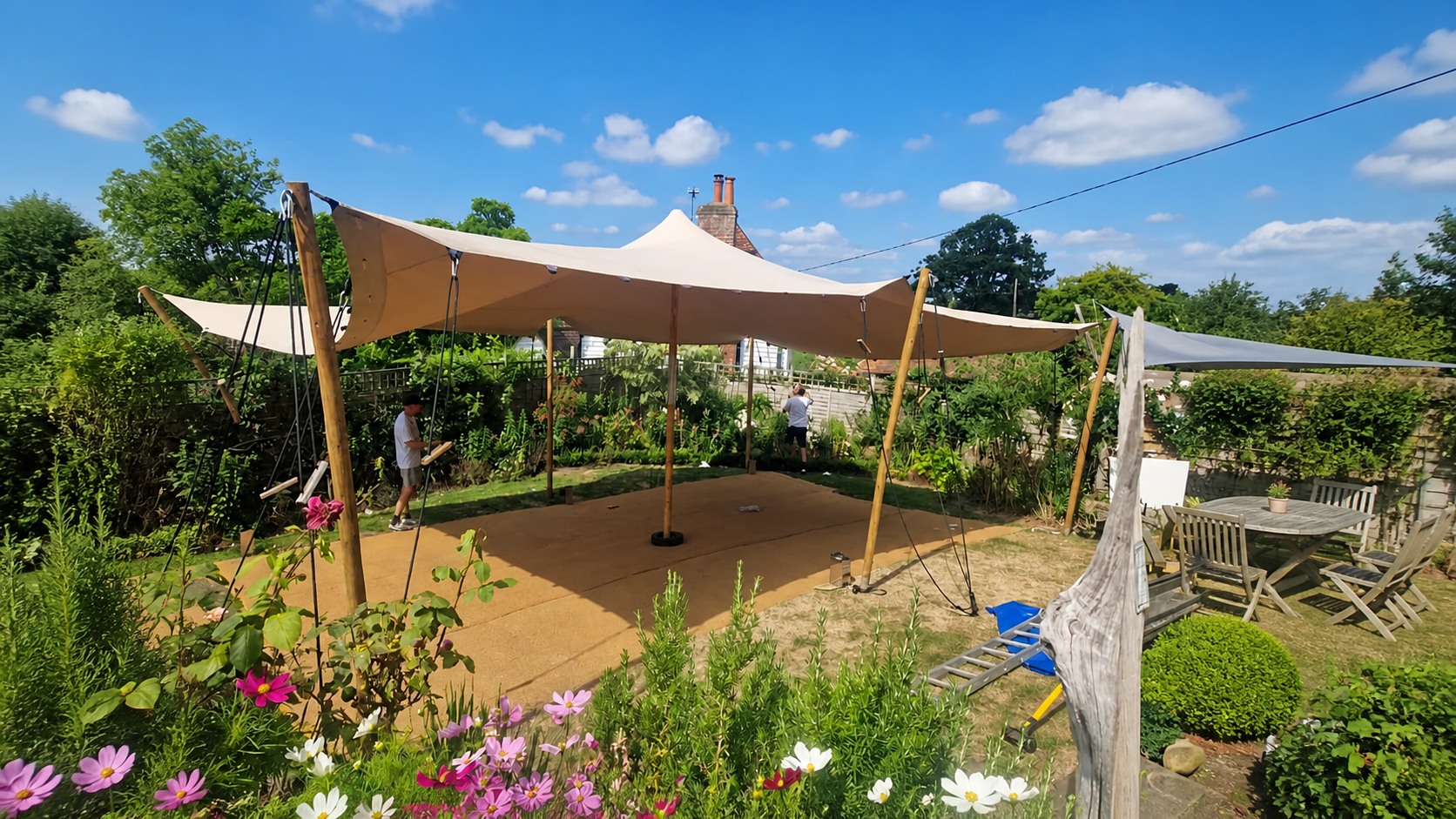 EuroStretch tent set up outdoors